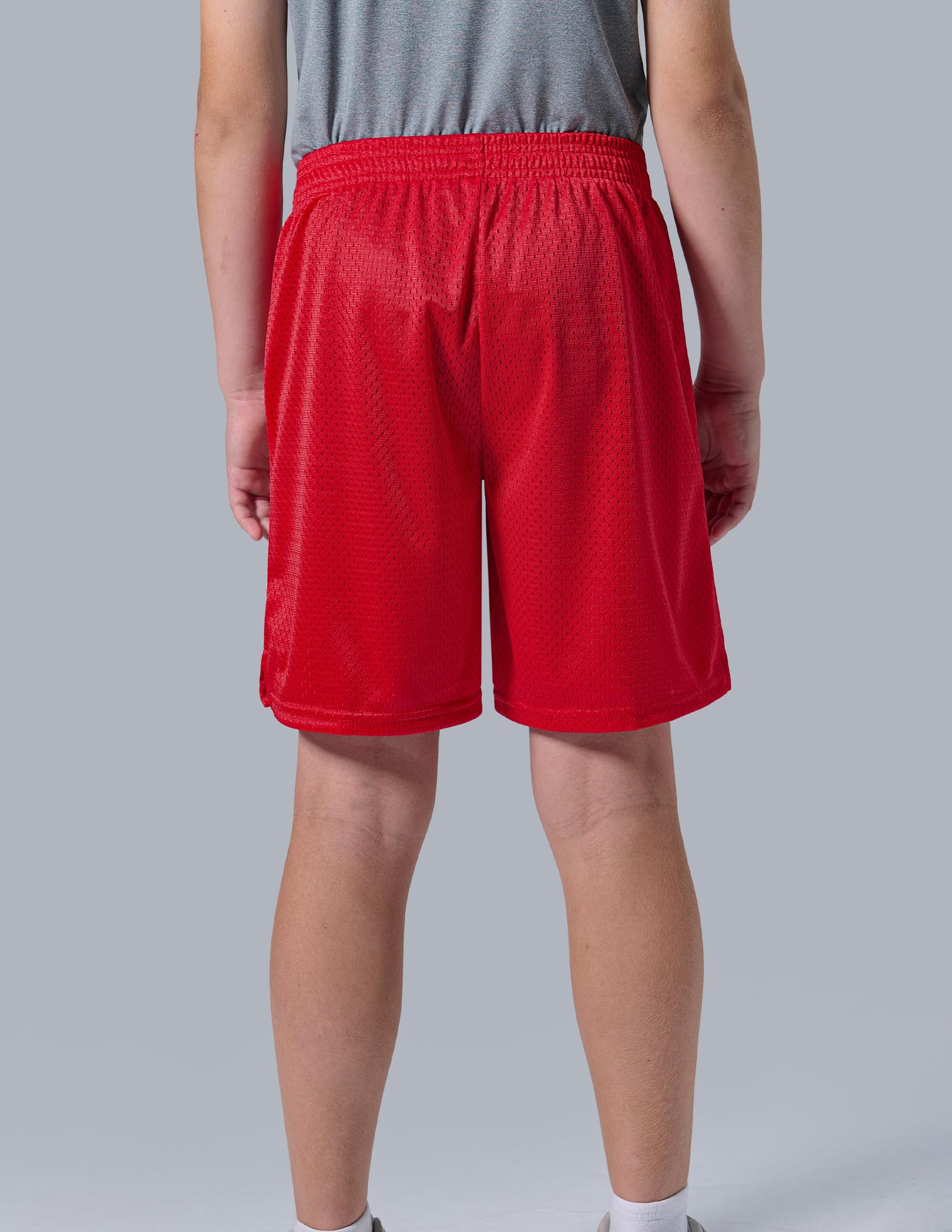 5 Pack Boys Athletic Shorts Mesh Basketball Youth Apparel Kids Sports Active Gear with Pockets