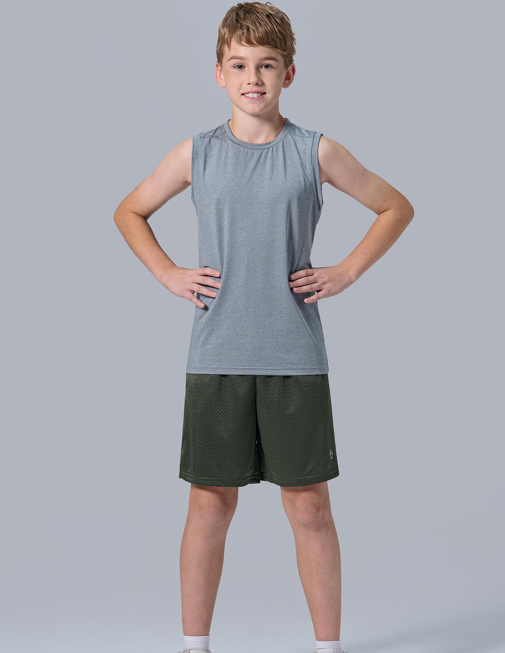 5 Pack Boys Athletic Shorts Mesh Basketball Youth Apparel Kids Sports Active Gear with Pockets