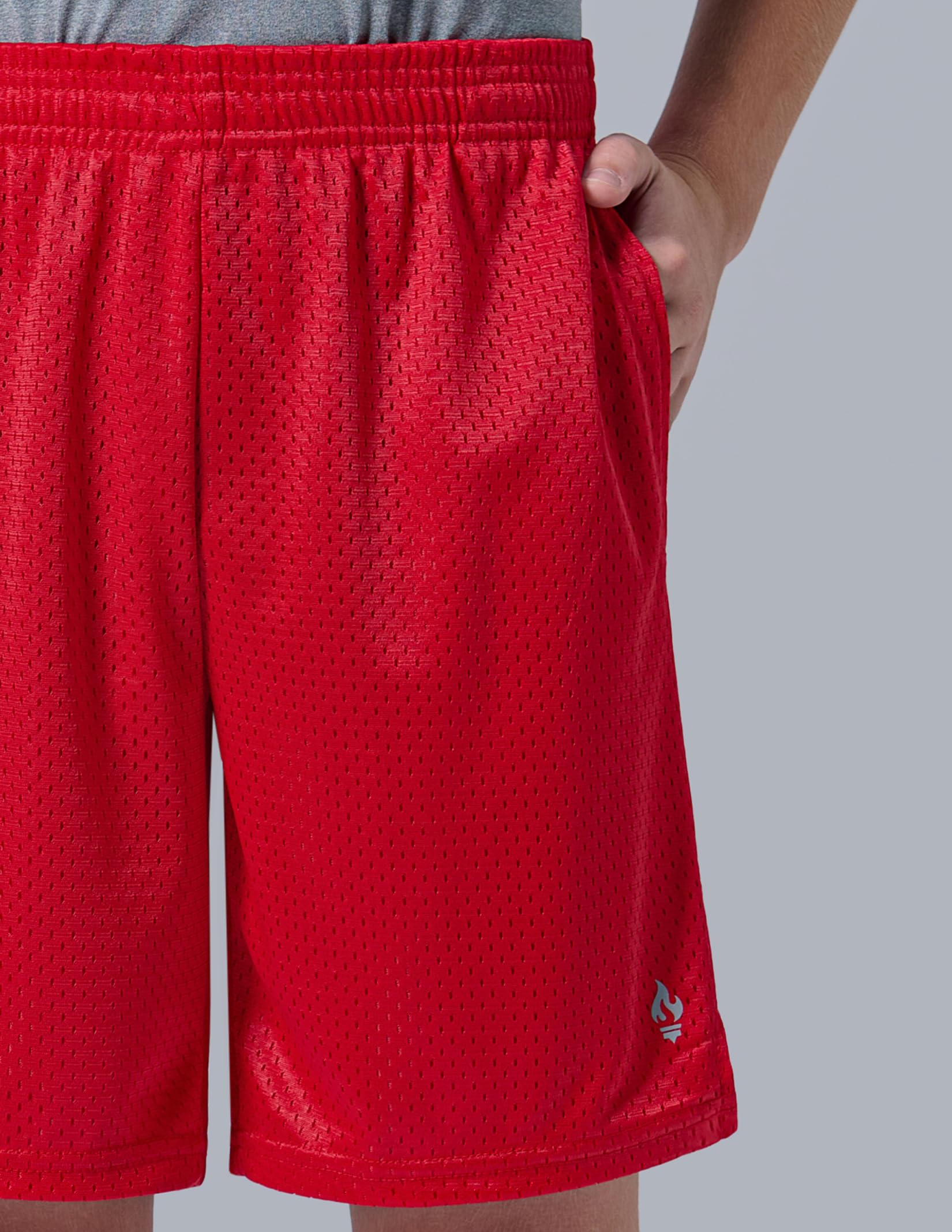 5 Pack Boys Athletic Shorts Mesh Basketball Youth Apparel Kids Sports Active Gear with Pockets