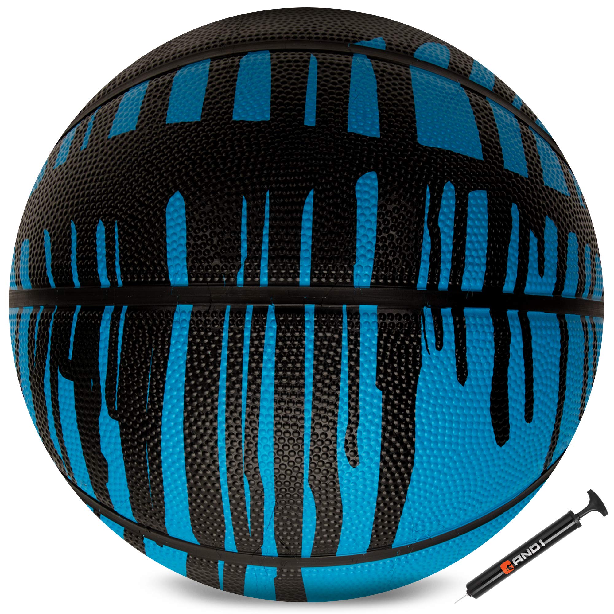 AND1 Chaos Basketball: Official Regulation Size 7 (29.5 inches) Rubber - Deep Channel Construction Streetball, Made for Indoor Outdoor Basketball Game