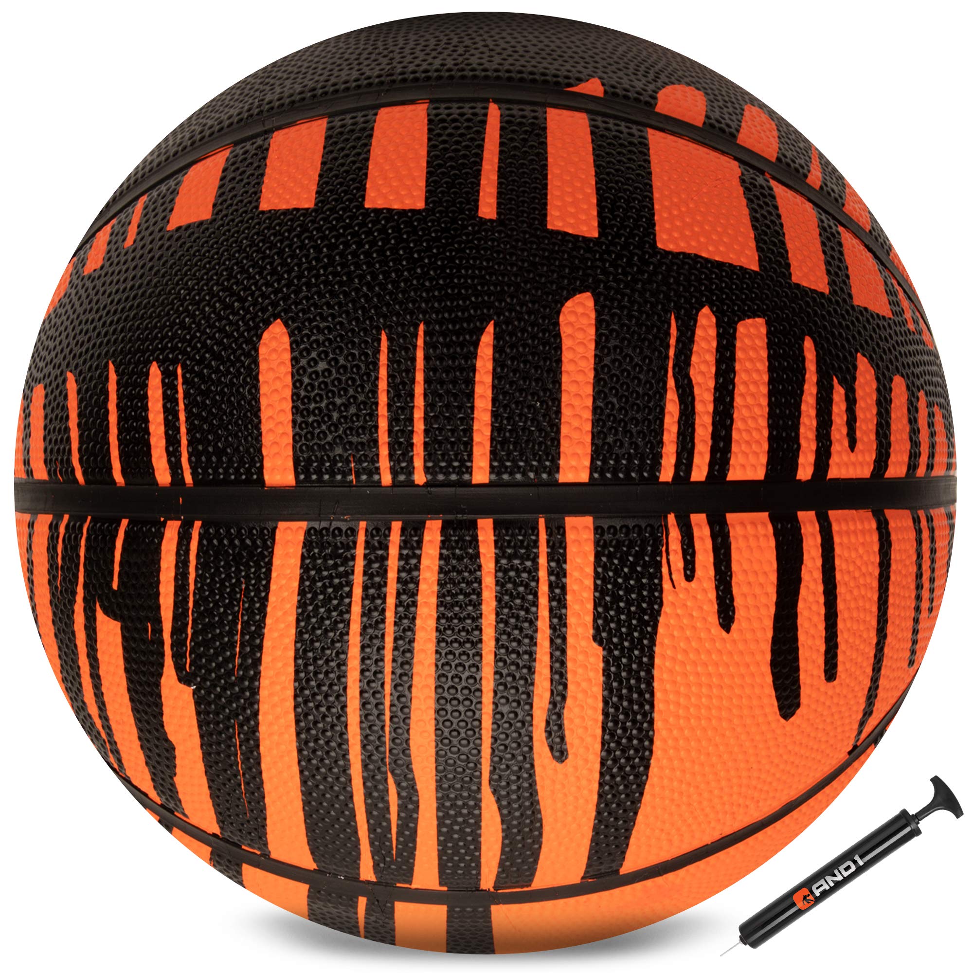 AND1 Chaos Basketball: Official Regulation Size 7 (29.5 inches) Rubber - Deep Channel Construction Streetball, Made for Indoor Outdoor Basketball Game