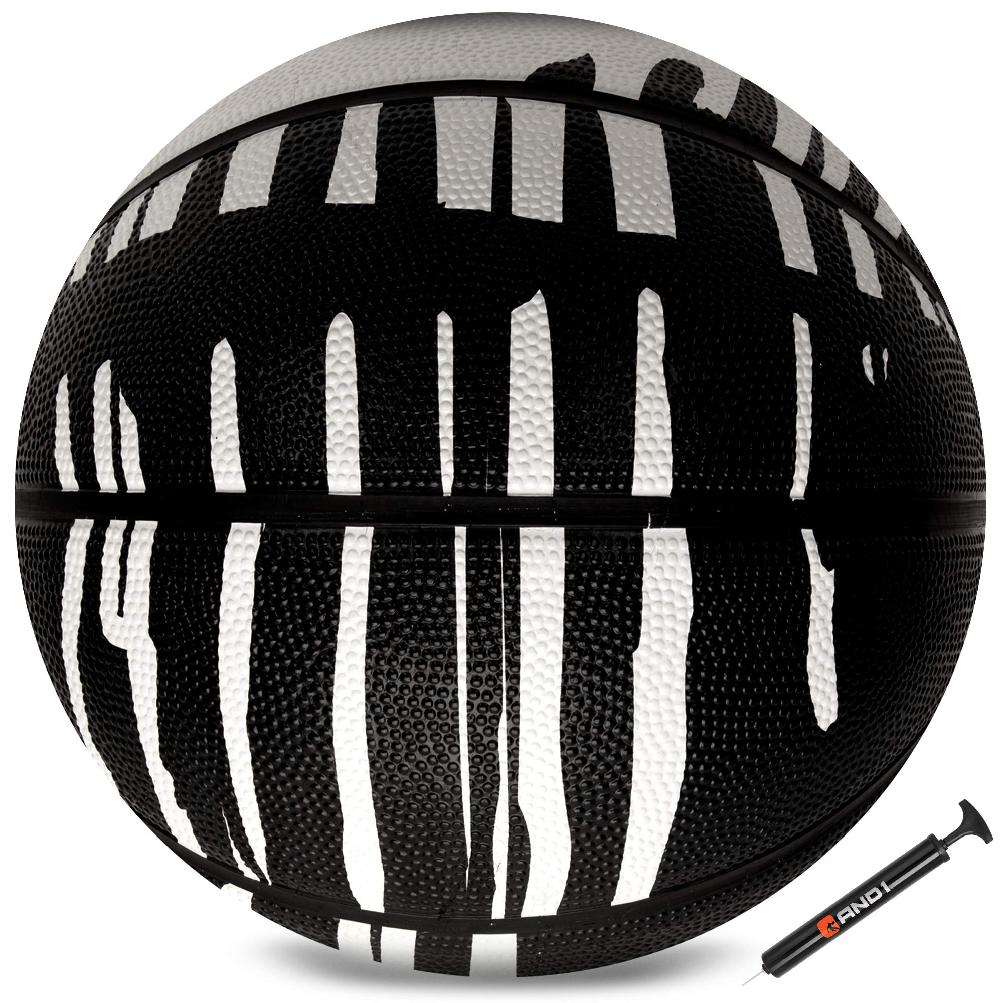 AND1 Chaos Basketball: Official Regulation Size 7 (29.5 inches) Rubber - Deep Channel Construction Streetball, Made for Indoor Outdoor Basketball Game