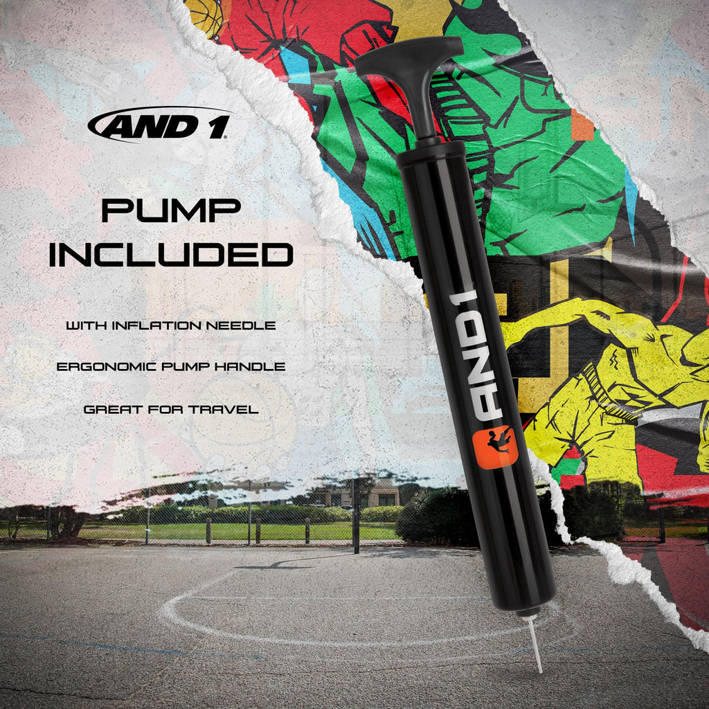 AND1 Chaos Basketball: Official Regulation Size 7 (29.5 inches) Rubber - Deep Channel Construction Streetball, Made for Indoor Outdoor Basketball Game