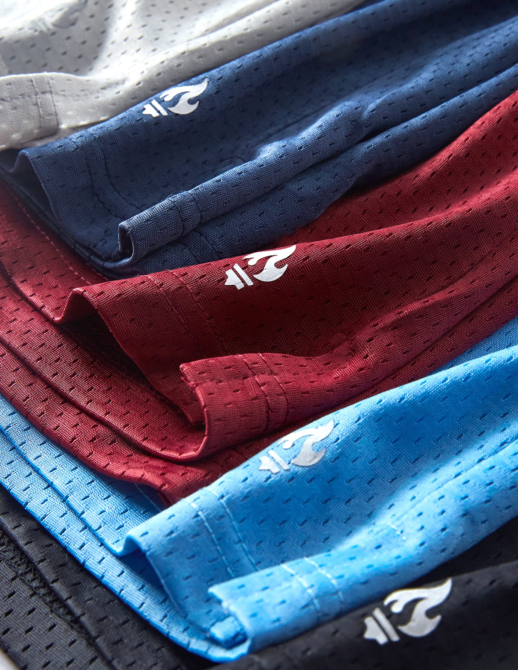 5 Pack Boys Athletic Shorts Mesh Basketball Youth Apparel Kids Sports Active Gear with Pockets