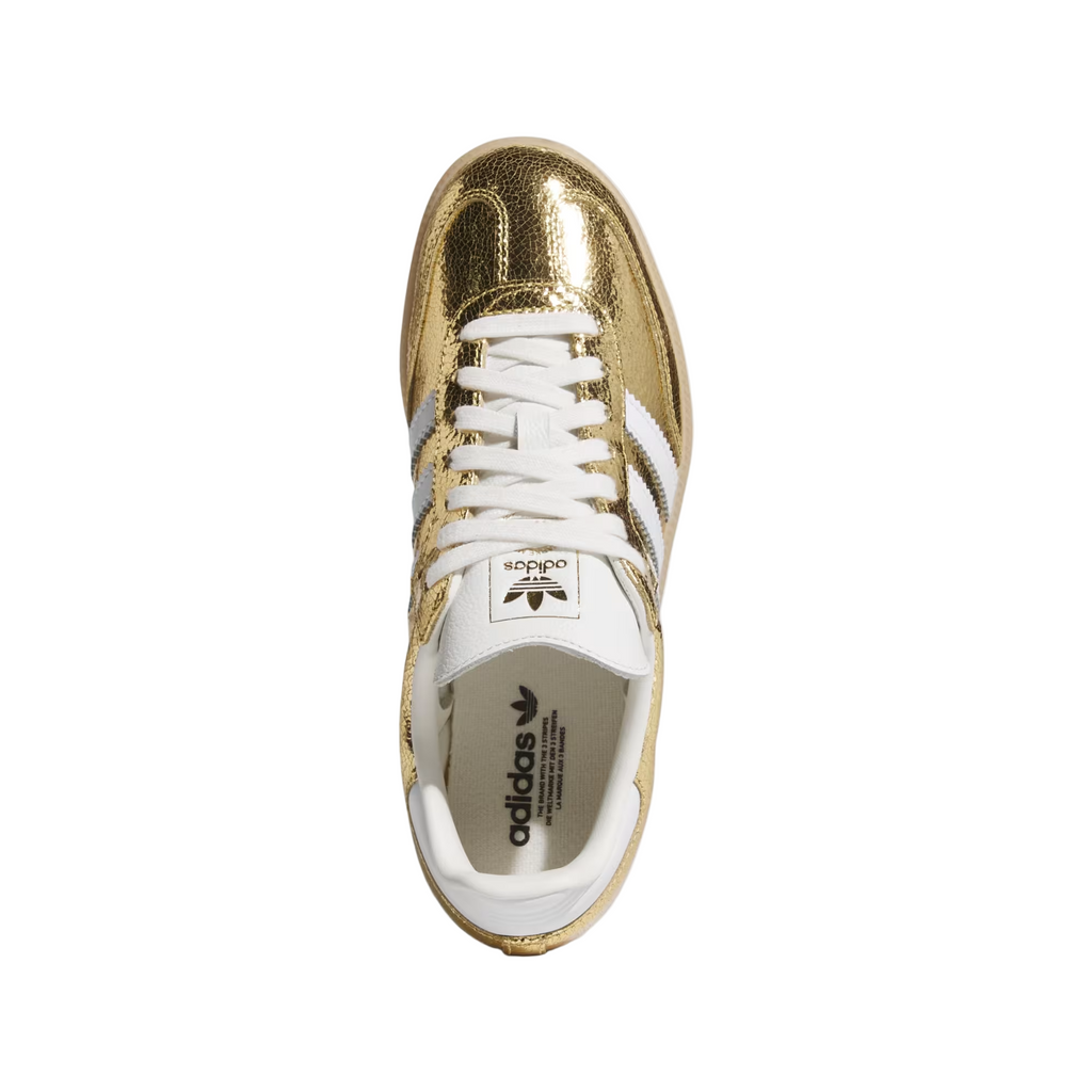 Adidas Samba OG Gold Metallic Cracked Leather (Women's)